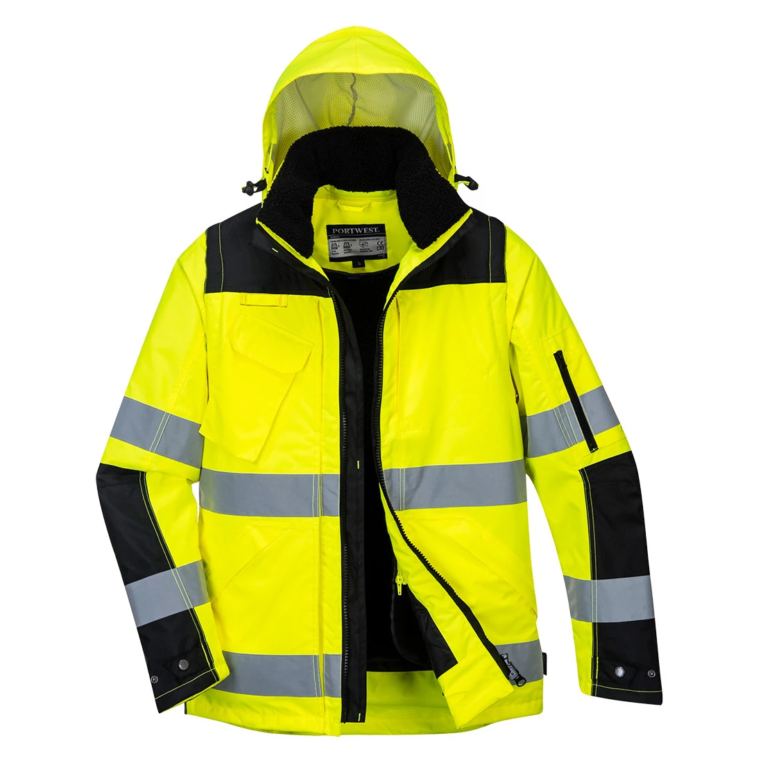 Hi-Vis 3-in-1 Contrast Winter Pro Jacket Yellow/Black