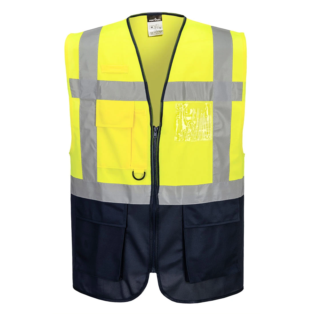 Warsaw Hi-Vis Contrast Executive Vest Yellow/Black