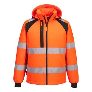 WX2 Eco Hi-Vis Padded Softshell (2L) Orange/Black