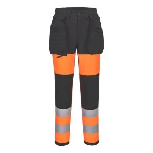 WX2 Eco Hi-Vis Women's Class 1 Stretch Trouser Orange/Black