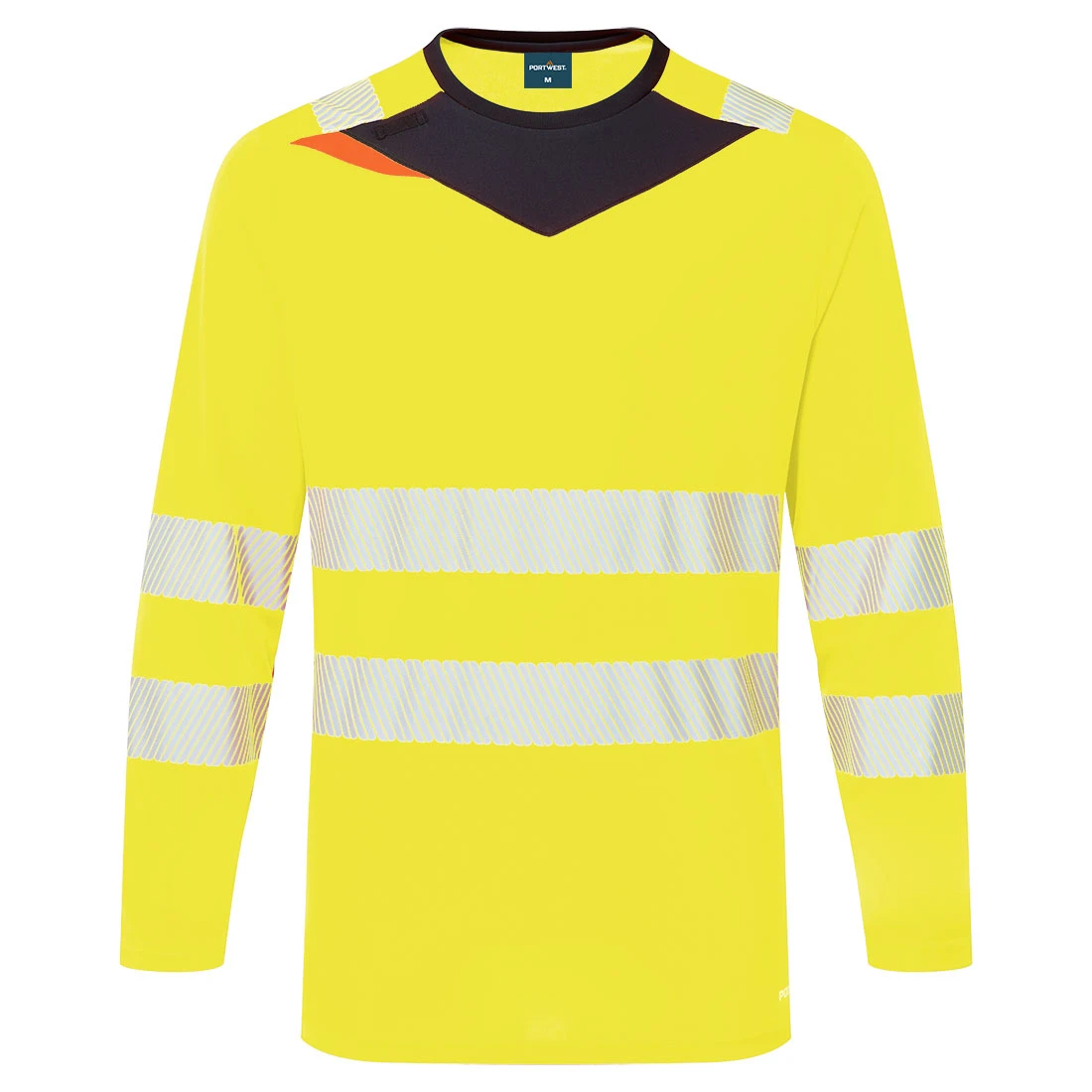 DX4 Hi-Vis T-Shirt L/S Yellow/Black