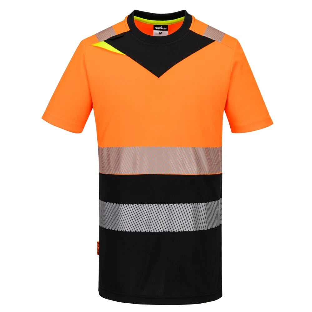 DX4 Hi-Vis Class 1 T-Shirt S/S Orange/Black