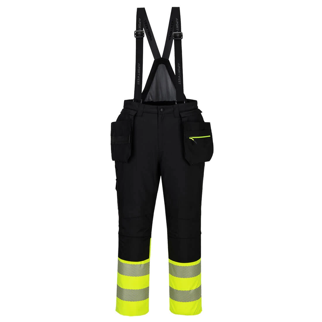 DX4 Hi-Vis Class 1 Winter Bib and Brace Yellow/Black
