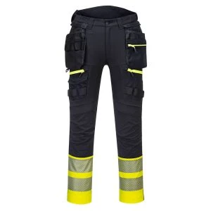 DX4 Hi-Vis Detachable Holster Pocket Class 1 Trousers Yellow/Black