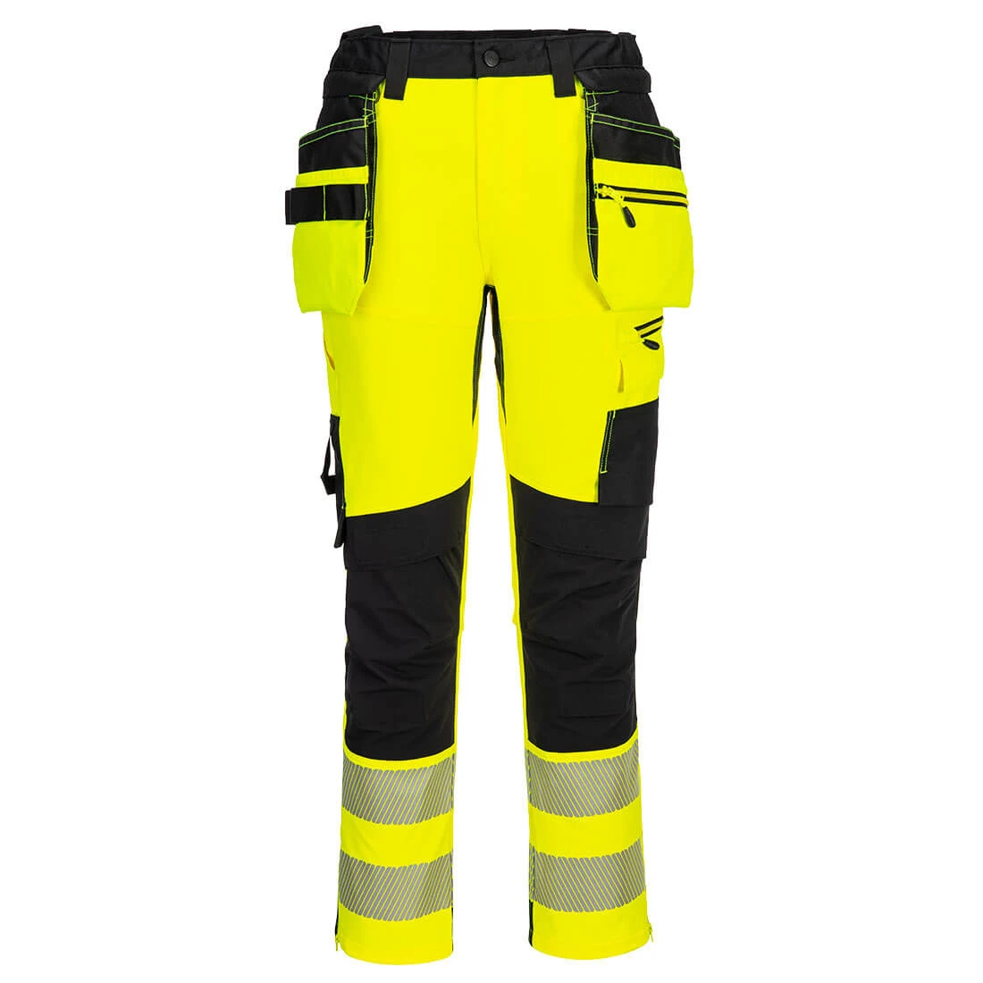 DX4 Hi-Vis Detachable Holster Pocket Craft Trousers Yellow/Black