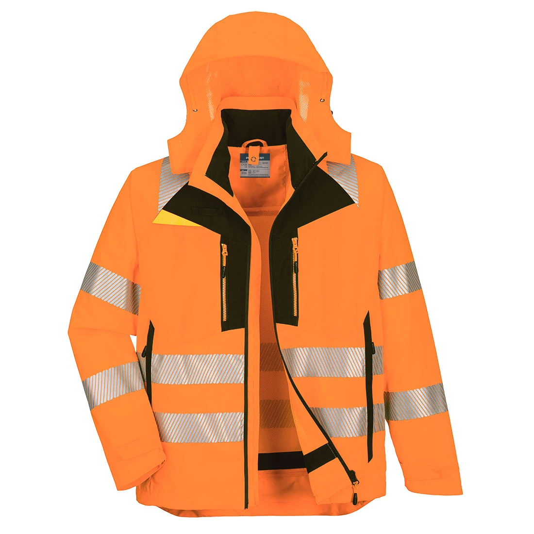 DX4 Hi-Vis 4-in-1 Jacket Orange/Black
