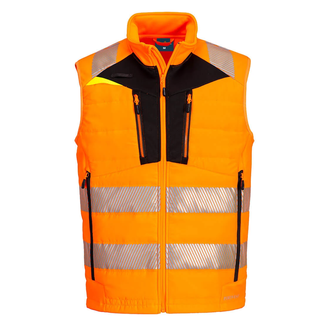 DX4 Hi-Vis Hybrid Baffle Bodywarmer Orange/Black DX4 Hi-Vis Hybrid Baffle Bodywarmer Orange/Black