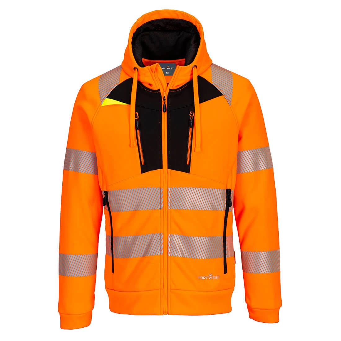 DX4 Hi-Vis Zip Hoodie Orange/Black DX4 Hi-Vis Zip Hoodie Orange/Black