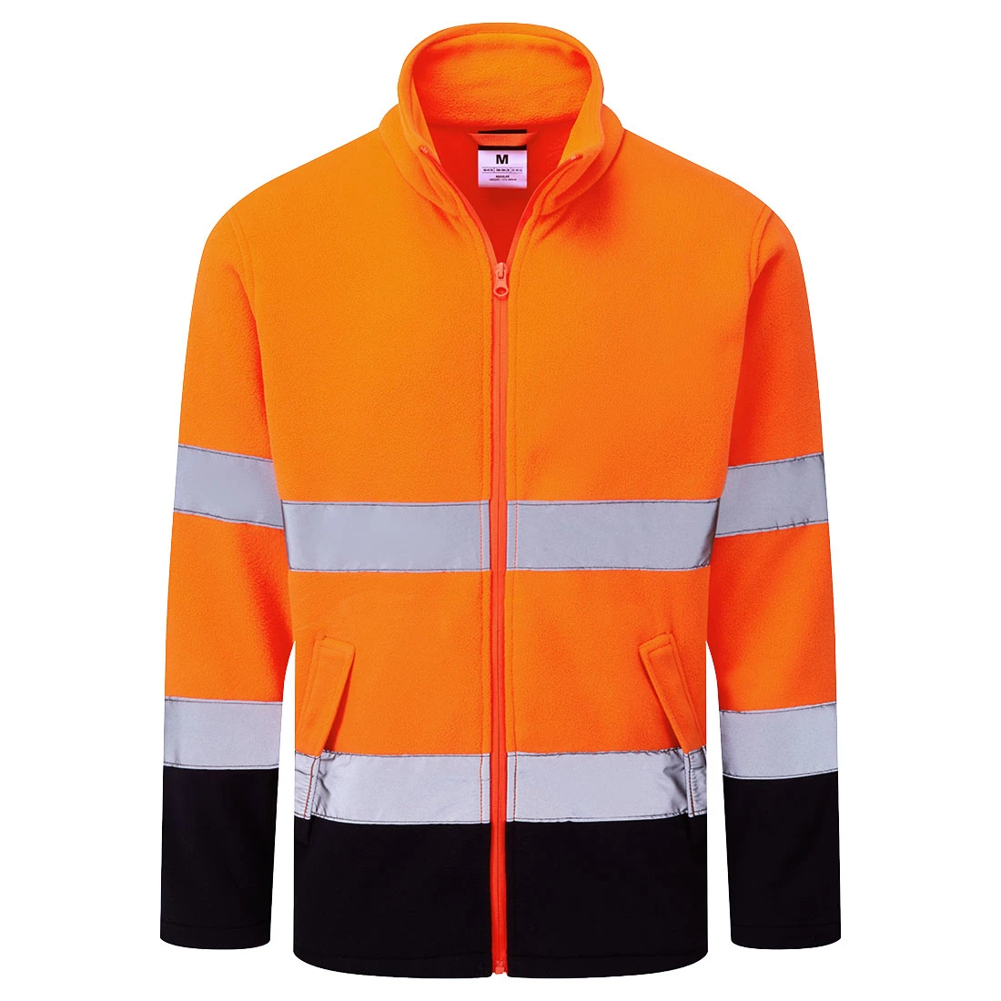 ES1 Essential Hi-Vis Contrast Fleece Orange/Navy