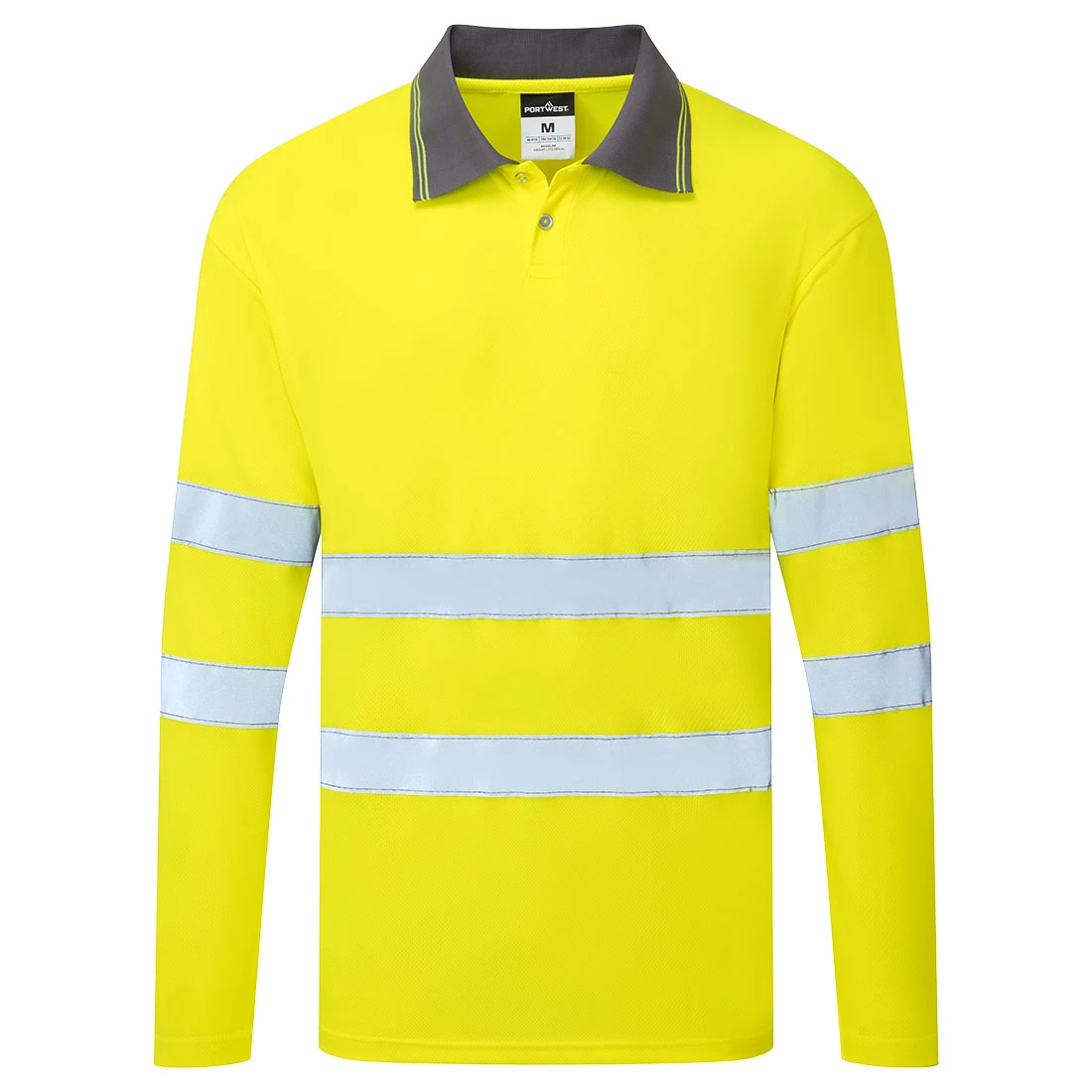 ES1 Essential Hi-Vis Polo Shirt L/S Yellow