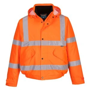 ES1 Essential Hi-Vis Winter Bomber Jacket Orange