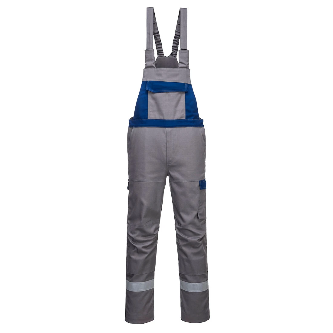 Bizflame Industry Two Tone FR Bib and Brace Grey Bizflame Industry Two Tone FR Bib and Brace Grey