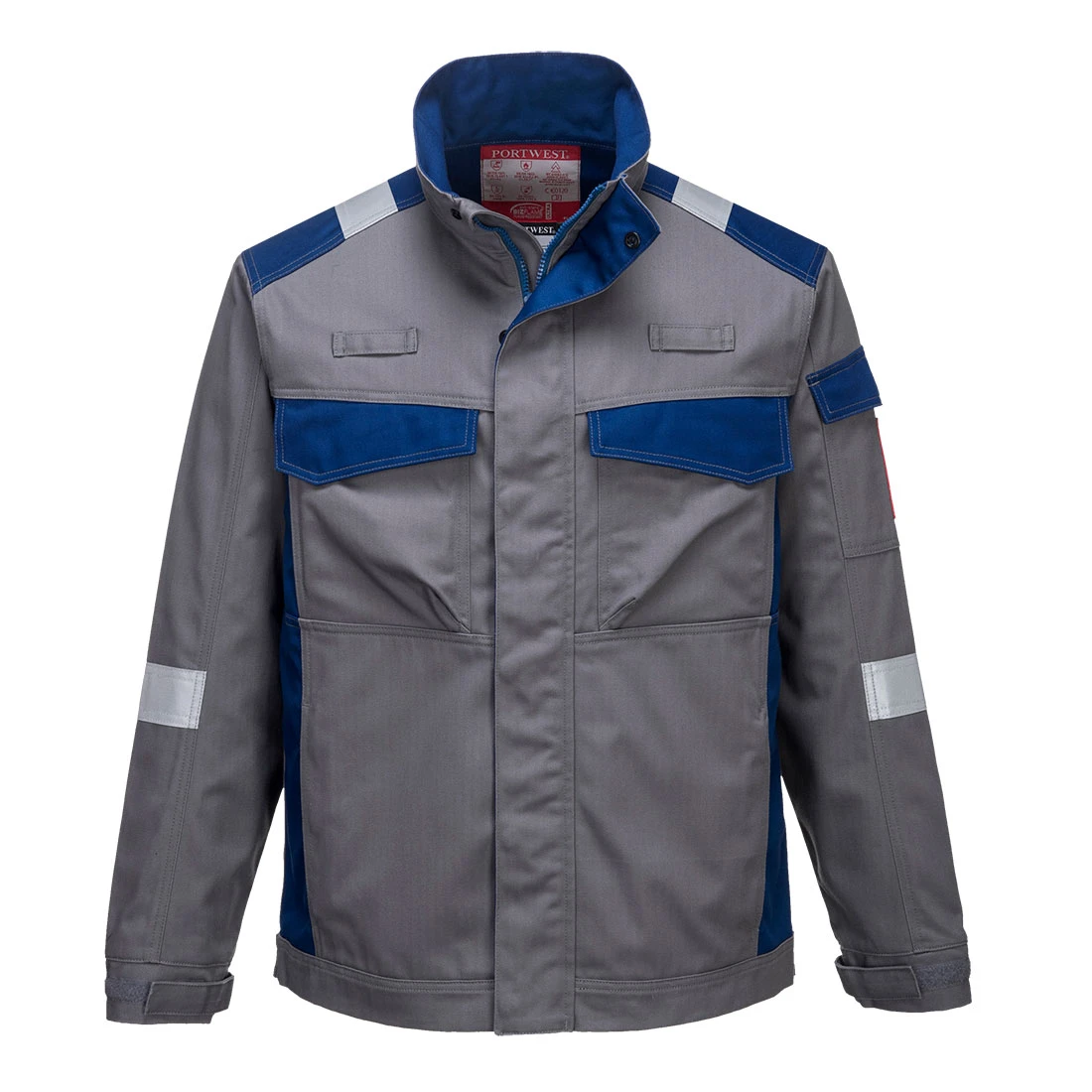 Bizflame Industry Two Tone FR Jacket Grey Bizflame Industry Two Tone FR Jacket Grey