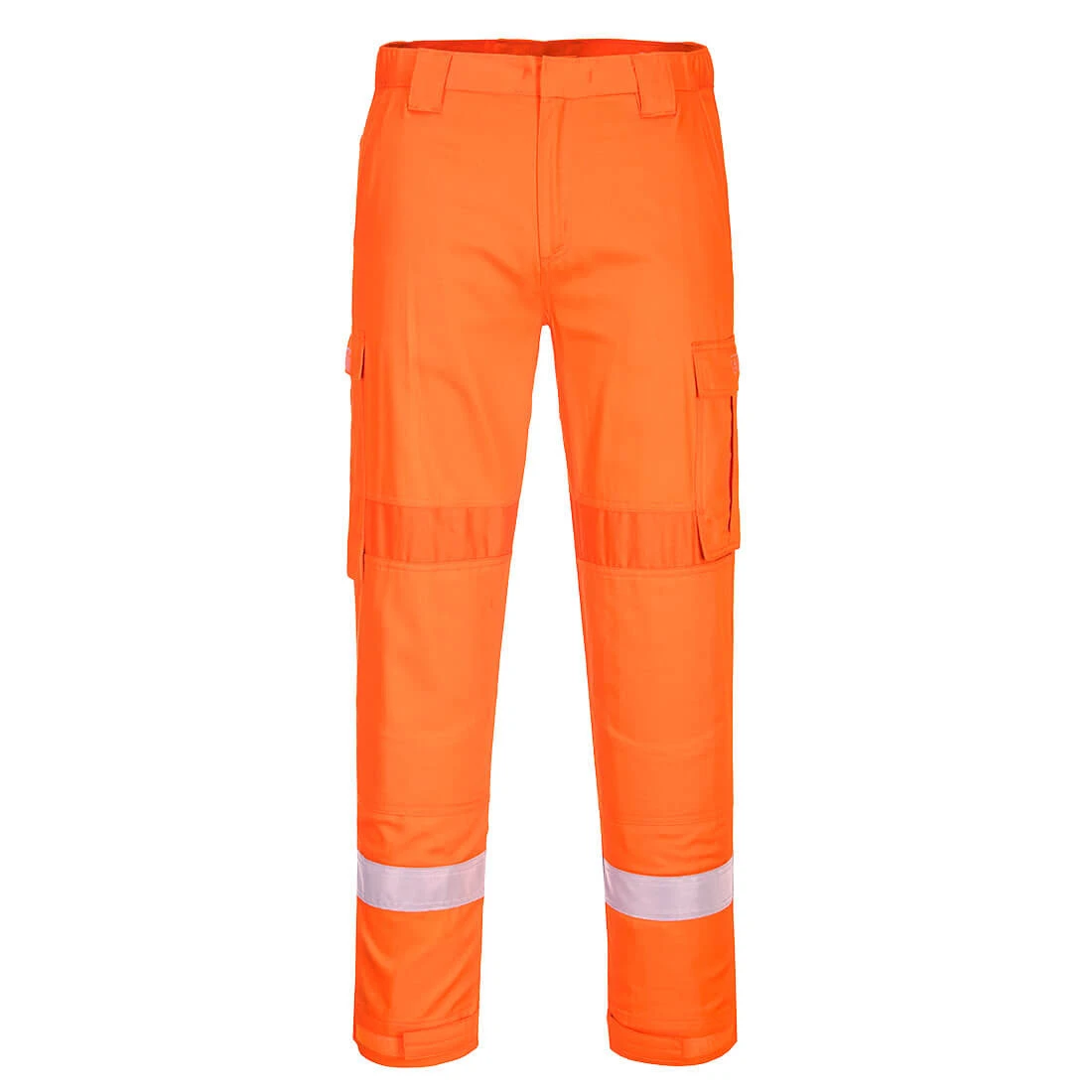 Bizflame Work Lightweight Stretch Panelled FR Trousers Orange