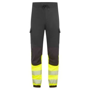 PW3 Modaflame Hi-Vis Class 1 FR Jogger Black/Yellow