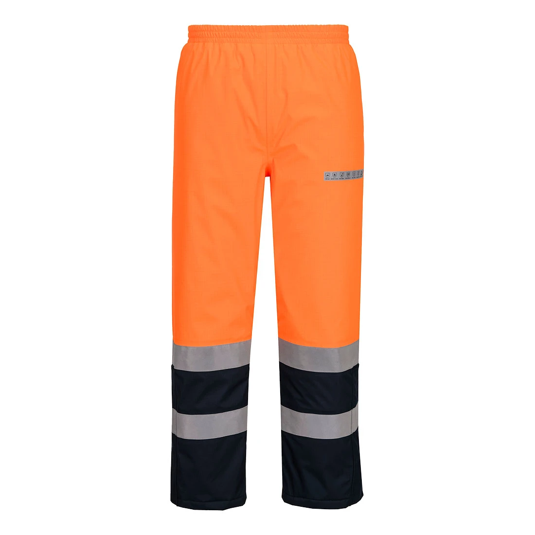 Bizflame Rain+ Hi-Vis Multi-Norm Contrast FR Winter Trousers Orange/Navy Bizflame Rain+ Hi-Vis Multi-Norm Contrast FR Winter Trousers Orange/Navy