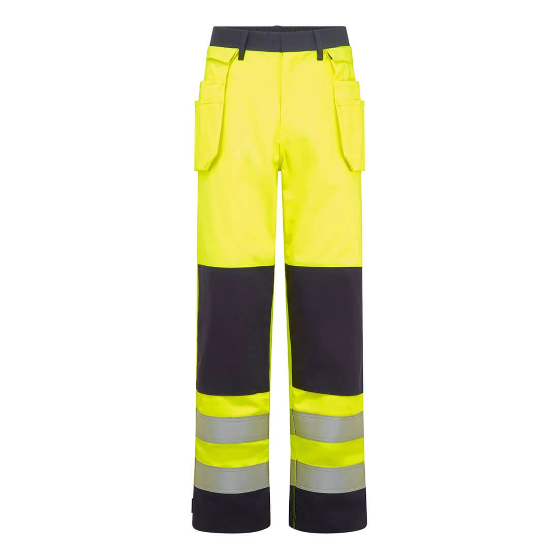 Bizflame Work Hi-Vis Contrast FR Holster Trousers Yellow/Navy Bizflame Work Hi-Vis Contrast FR Holster Trousers Yellow/Navy