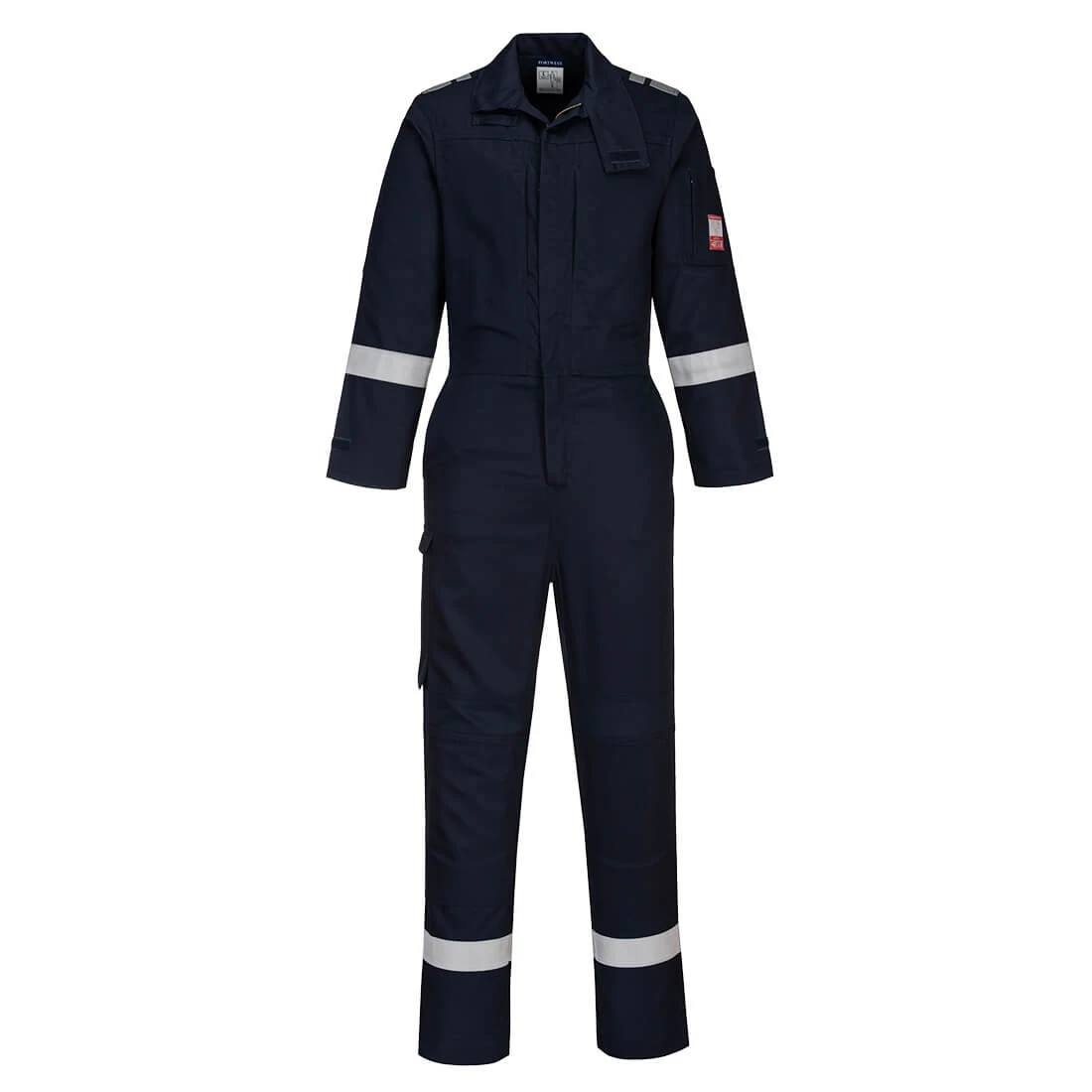 Bizflame Work Lightweight Stretch Panelled FR Coverall Navy
