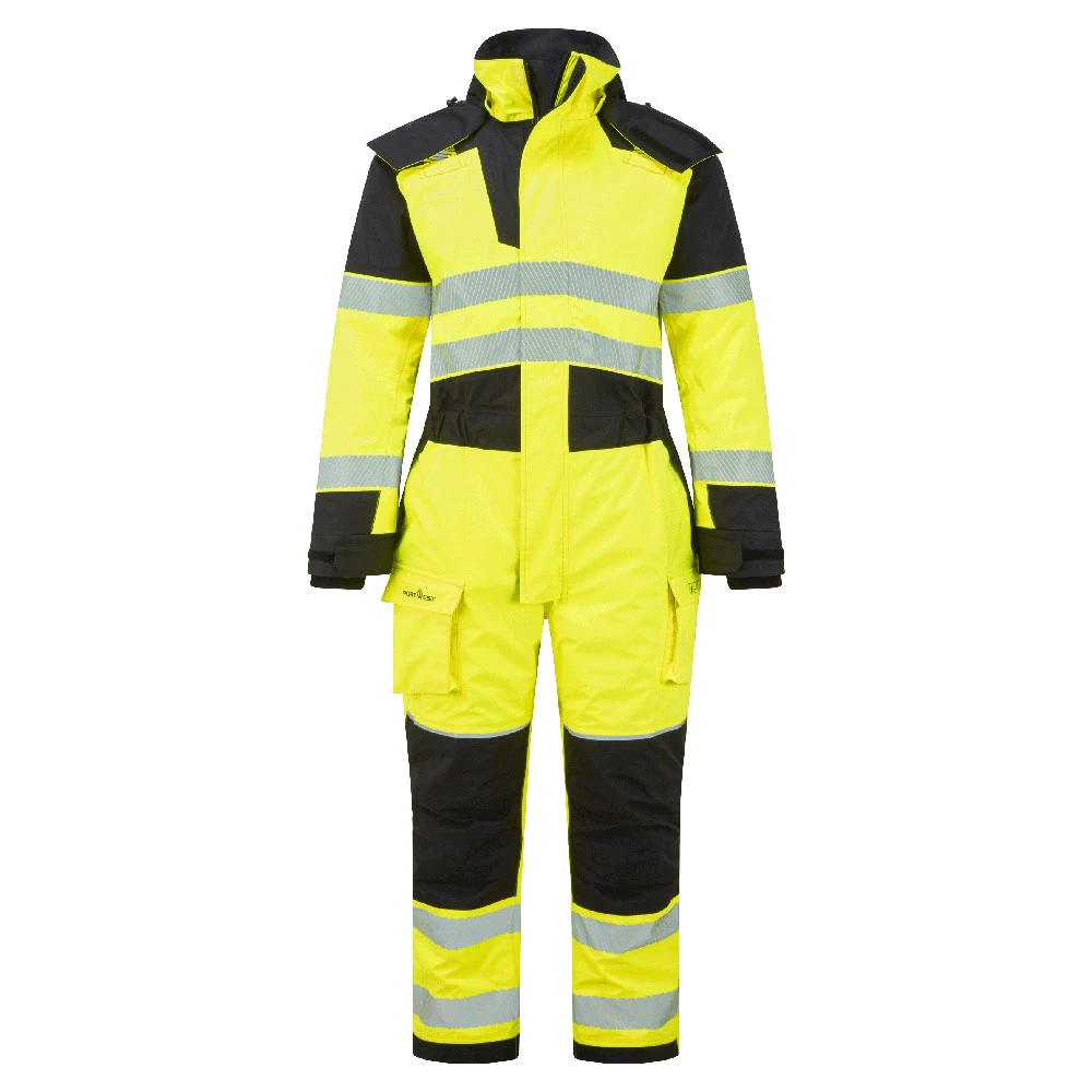 PW3 Modaflame Rain+ Hi-Vis Multi-Norm FR Winter Coverall Yellow/Black