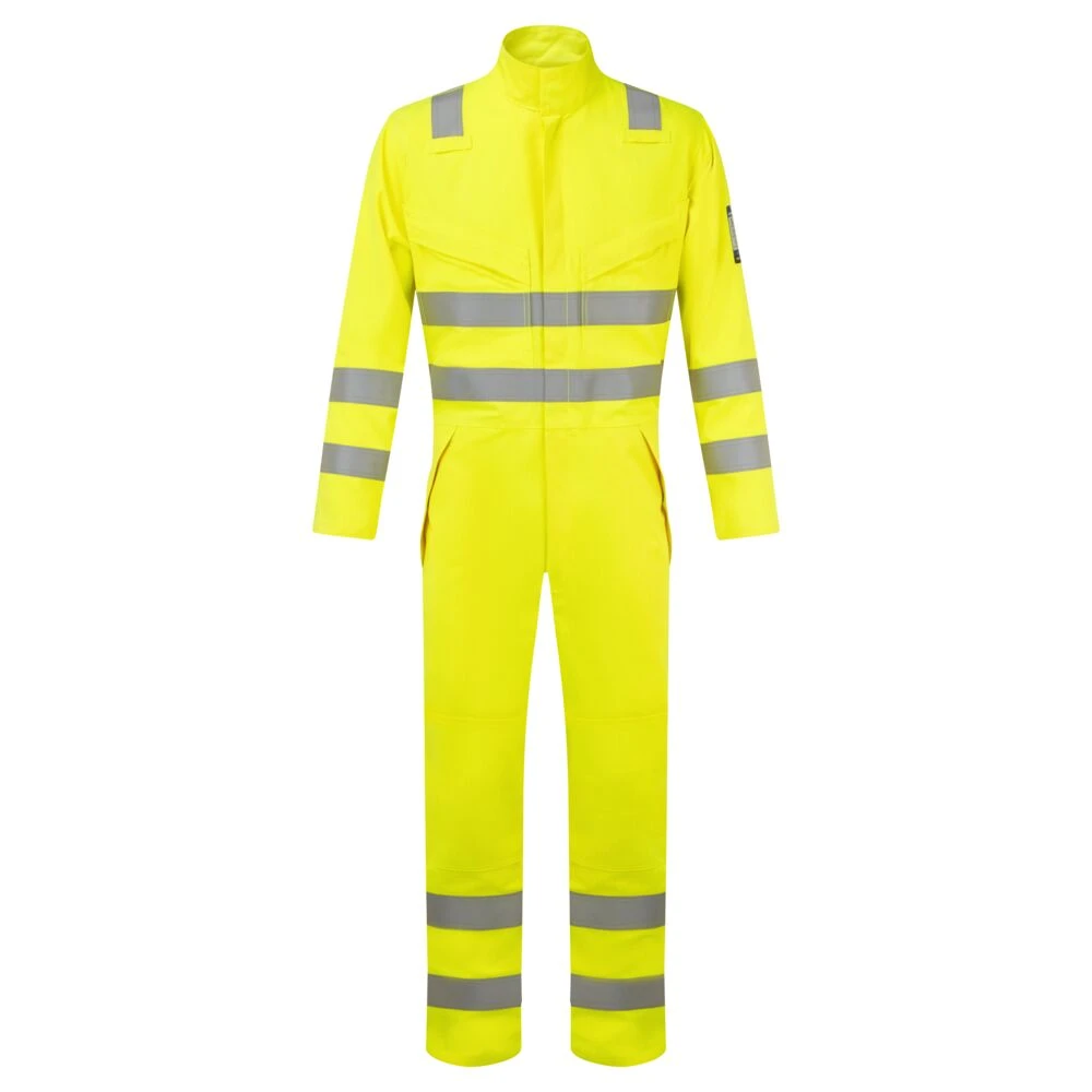 Modaflame Work Hi-Vis Multi-Norm FR Coverall Yellow Modaflame Work Hi-Vis Multi-Norm FR Coverall Yellow