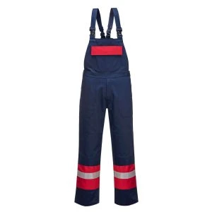 Bizflame Work Two Tone FR Bib and Brace Navy