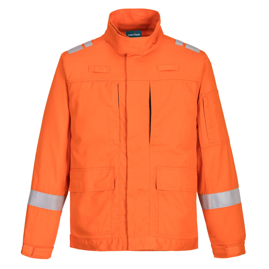 Bizflame Work Lightweight Stretch Panelled FR Jacket Orange