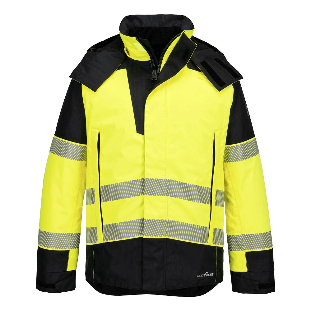 PW3 Modaflame Rain+ Hi-Vis Multi-Norm FR Winter Jacket Yellow/Black