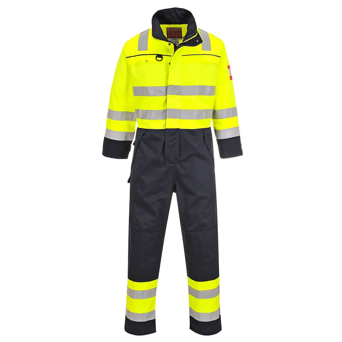 Bizflame Work Hi-Vis Multi-Norm Contrast FR Coverall Yellow/Navy Bizflame Work Hi-Vis Multi-Norm Contrast FR Coverall Yellow/Navy