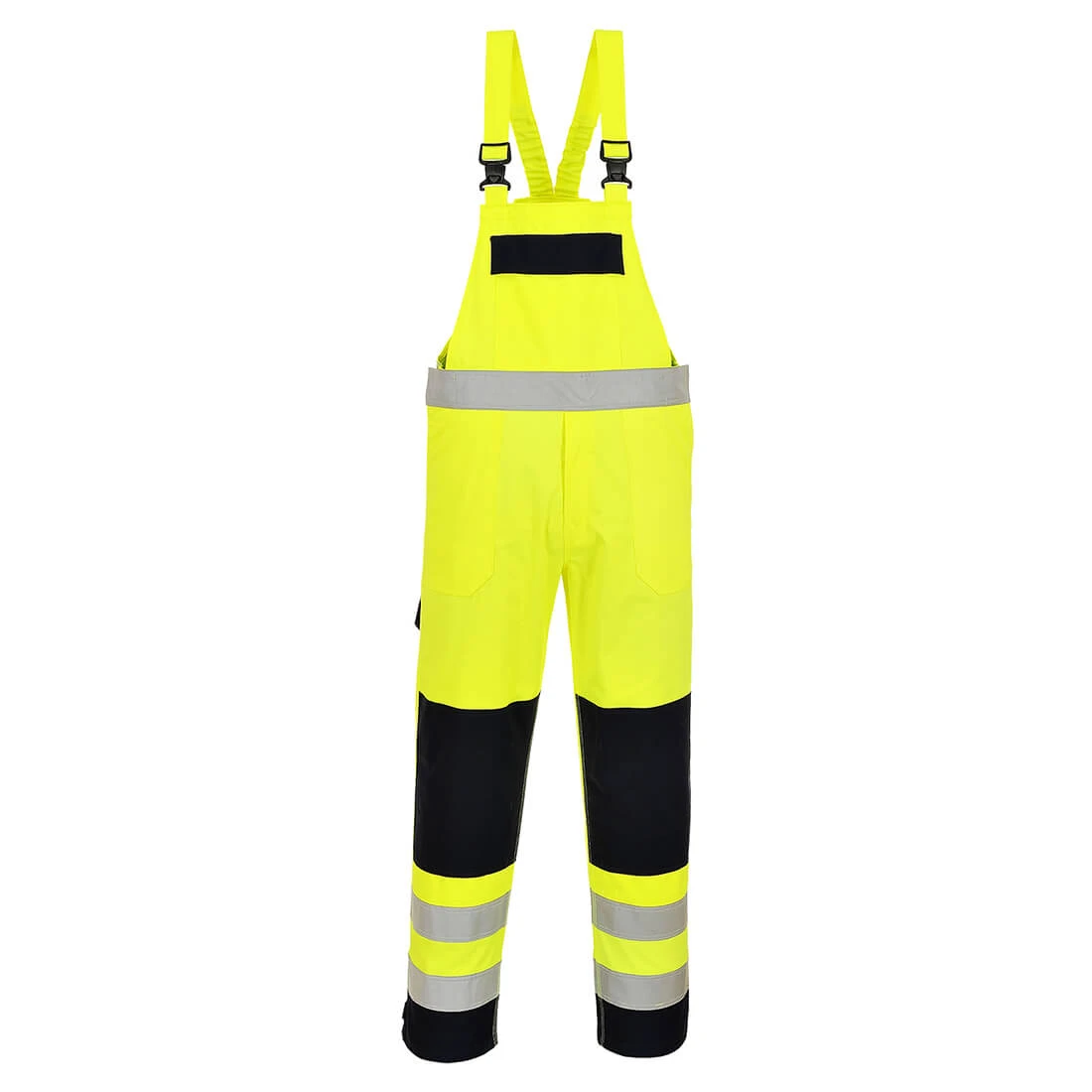 Bizflame Work Hi-Vis Multi-Norm Contrast FR Bib and Brace Yellow/Navy Bizflame Work Hi-Vis Multi-Norm Contrast FR Bib and Brace Yellow/Navy