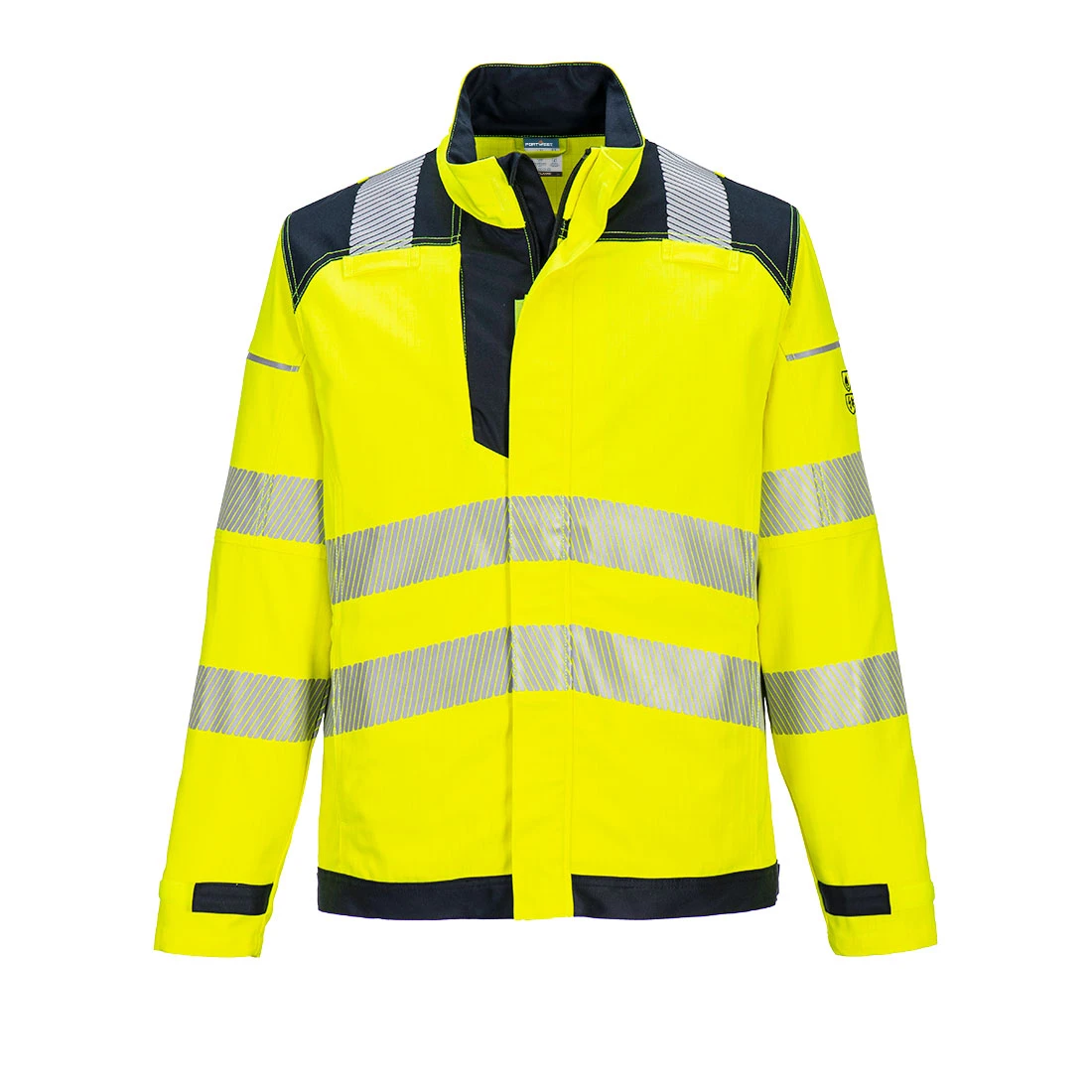 PW3 Modaflame Work Hi-Vis Multi-Norm FR Jacket Yellow/Navy
