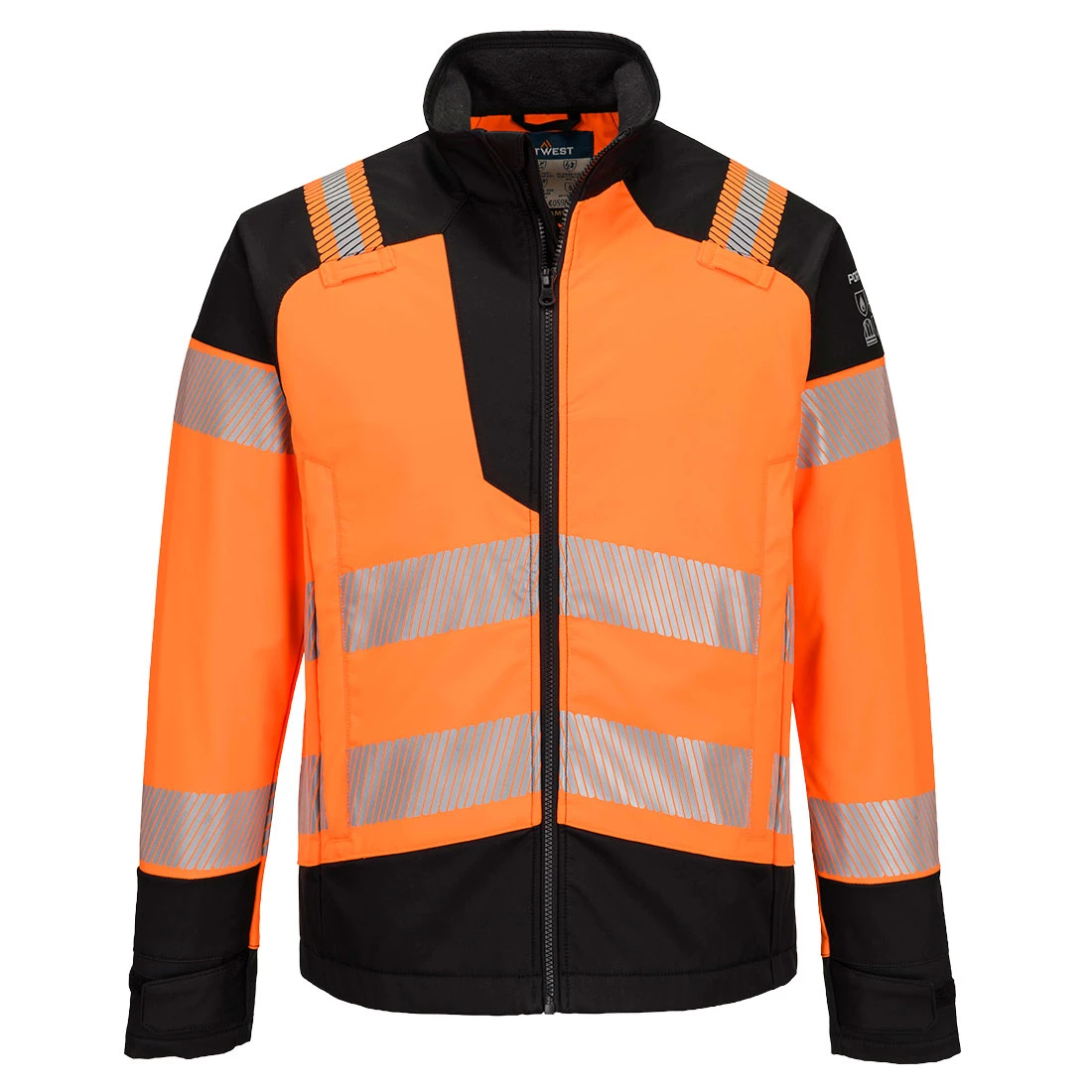 PW3 Modaflame Softshell Hi-Vis Multi-Norm FR Jacket Orange/Black PW3 Modaflame Softshell Hi-Vis Multi-Norm FR Jacket Orange/Black