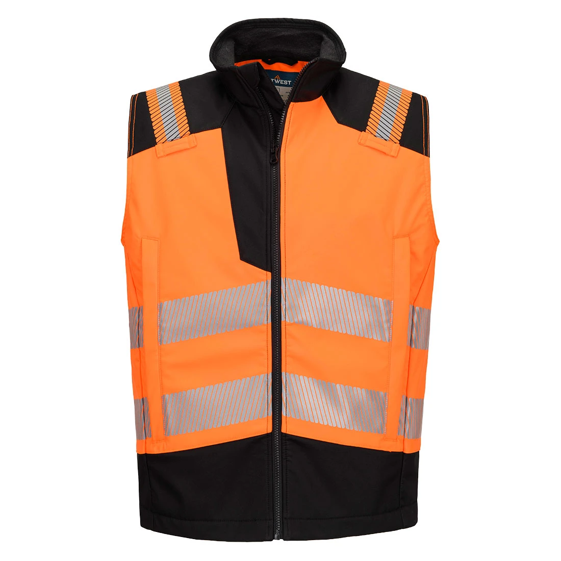 PW3 Modaflame Softshell Hi-Vis FR Gilet Orange/Black