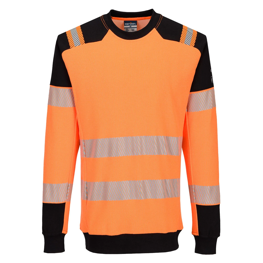 PW3 Modaflame Knit HVO FR Sweatshirt Orange/Black