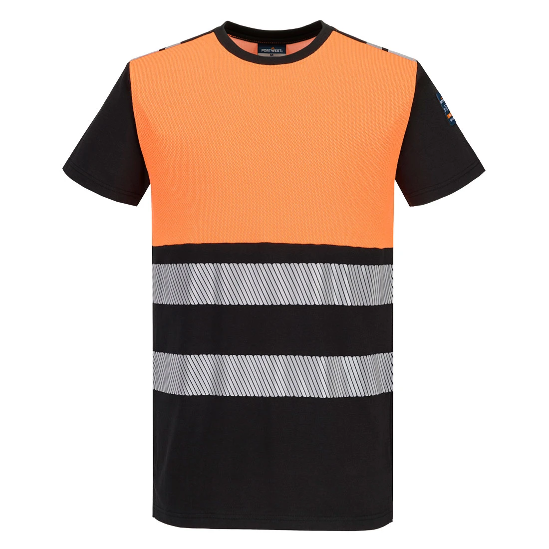 PW3 Modaflame Knit HVO Class 1 FR Short Sleeve T-Shirt Orange/Black