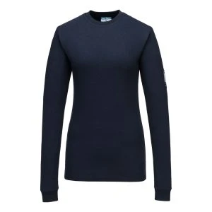 Modaflame Knit FR Women's Long Sleeve T-Shirt Navy