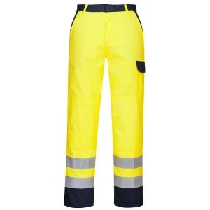 Bizflame Work Hi-Vis Contrast FR Trousers Yellow