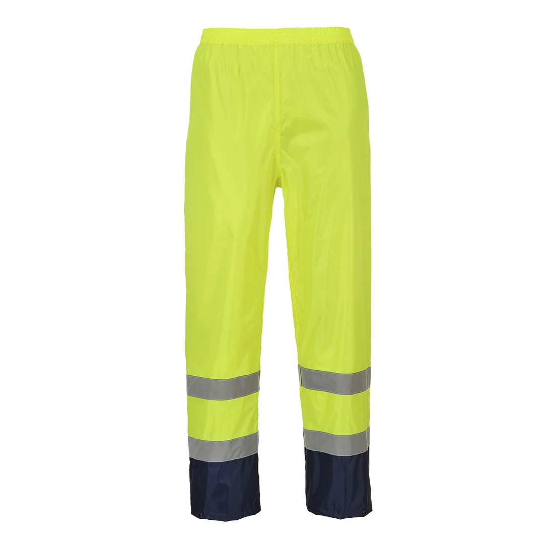 Hi-Vis Contrast Classic Rain Trousers Yellow/Navy