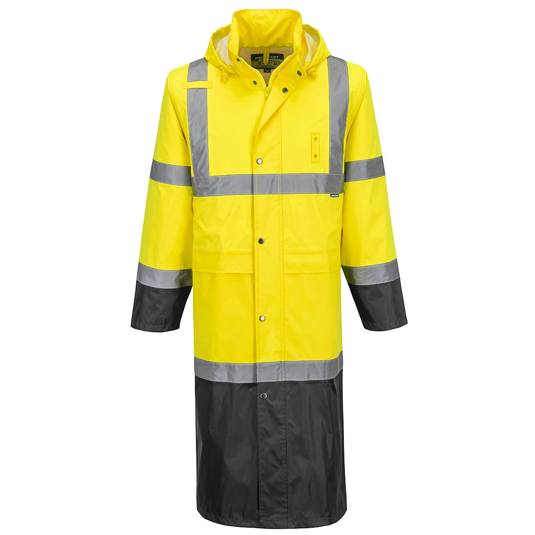Hi-Vis Contrast Raincoat 122cm Yellow/Black
