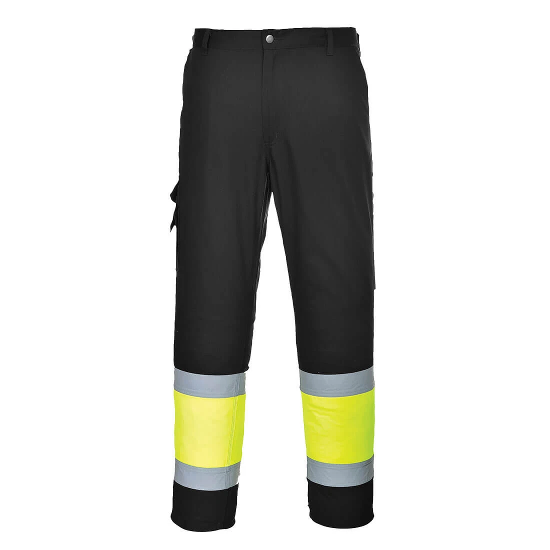 Hi-Vis Lightweight Contrast Class 1 Service Trousers Yellow/Black