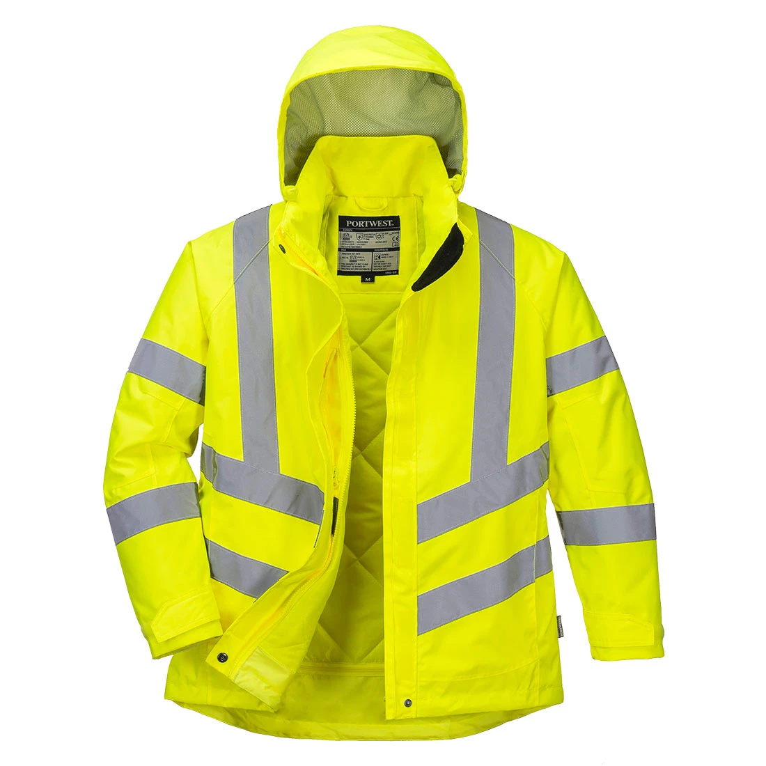 Hi-Vis Women's Winter Jacket Yellow