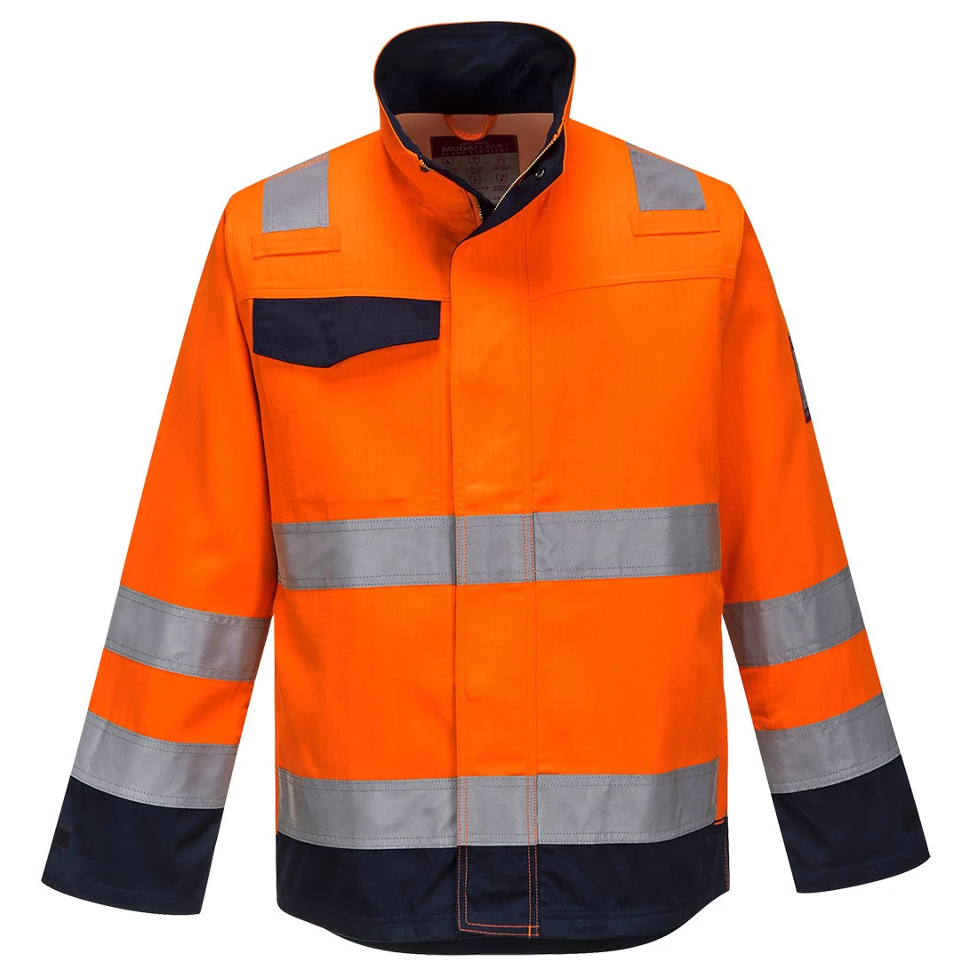 Modaflame Work HVO Multi-Norm Contrast FR Jacket Orange/Navy Modaflame Work HVO Multi-Norm Contrast FR Jacket Orange/Navy