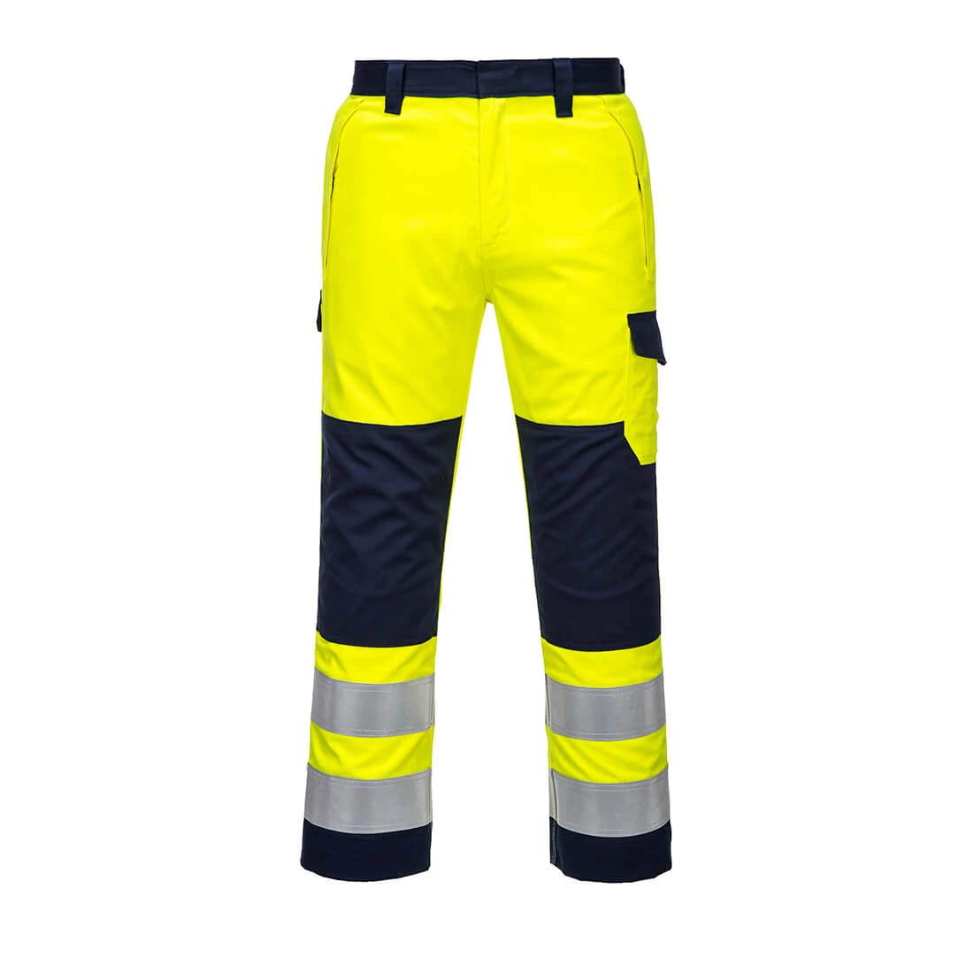 Modaflame Work Hi-Vis Multi-Norm Contrast FR Trousers Yellow/Navy Modaflame Work Hi-Vis Multi-Norm Contrast FR Trousers Yellow/Navy