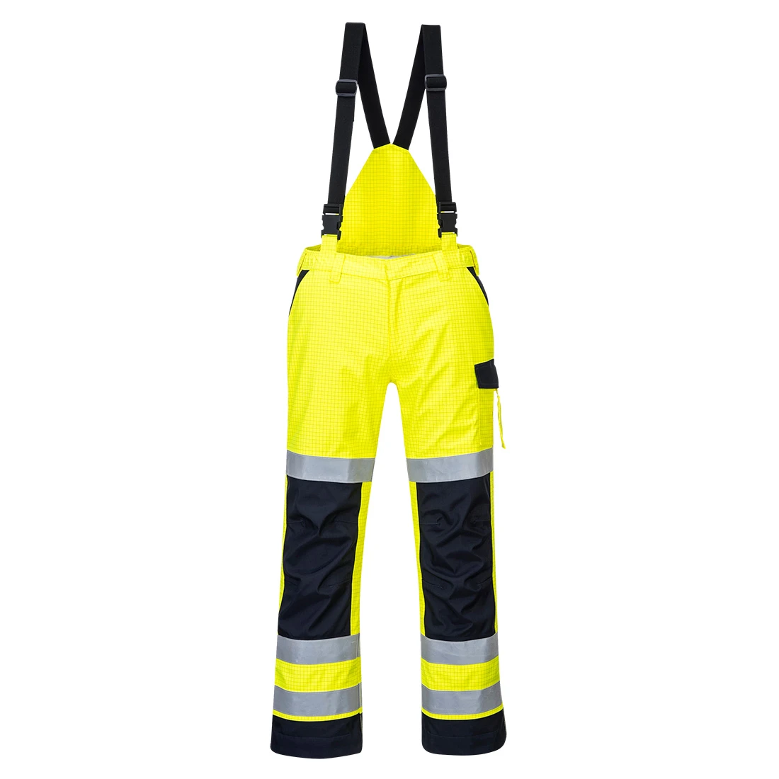 Modaflame Rain+ Hi-Vis Multi-Norm Contrast FR Trousers Yellow/Navy