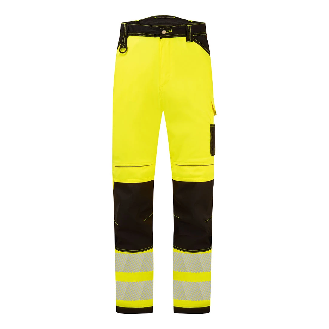 PW3 Hi-Vis Lightweight Stretch Work Trousers Yellow/Black