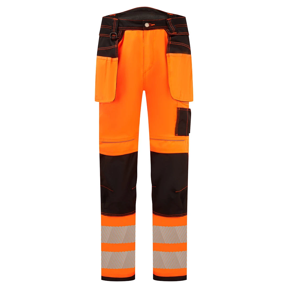 PW3 Hi-Vis Stretch Holster Pocket Trousers Orange/Black PW3 Hi-Vis Stretch Holster Pocket Trousers Orange/Black