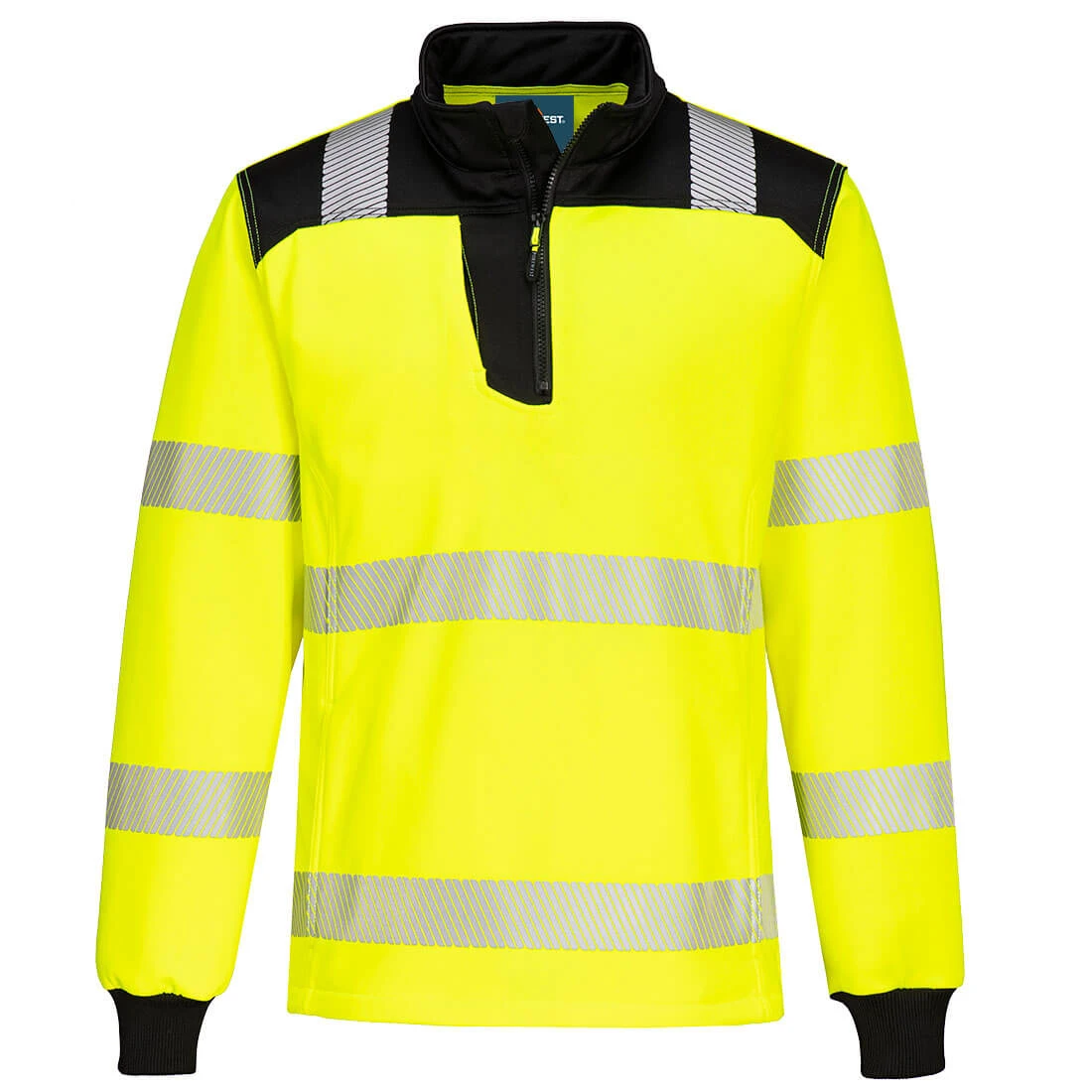 PW3 Hi-Vis 1/4 Zip Sweatshirt Yellow/Black