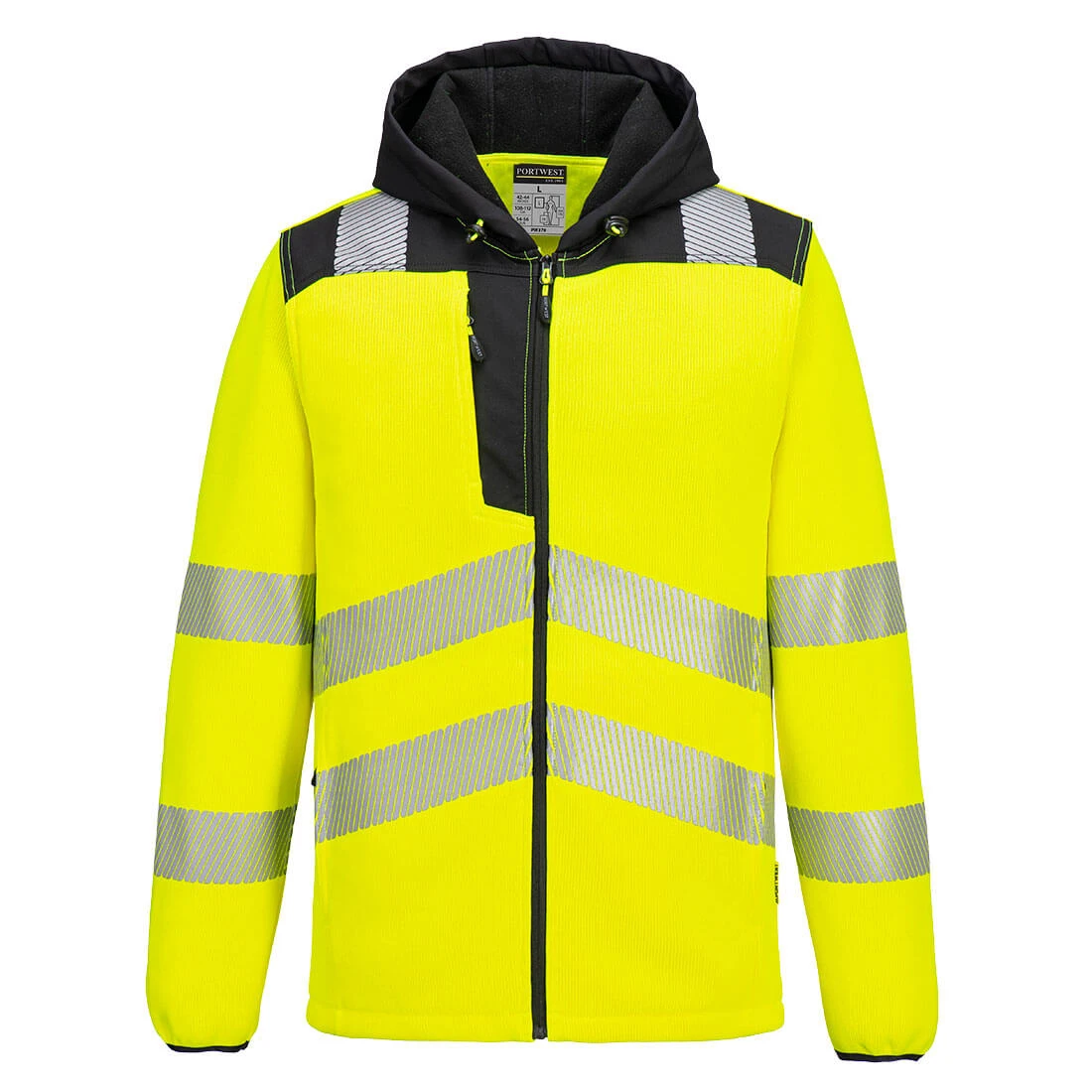 PW3 Hi-Vis Technical Fleece Yellow/Black
