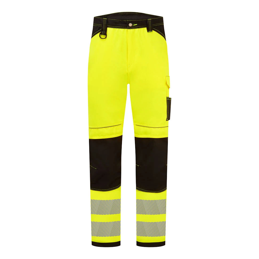 PW3 Hi-Vis Work Trousers Yellow/Black Short Short