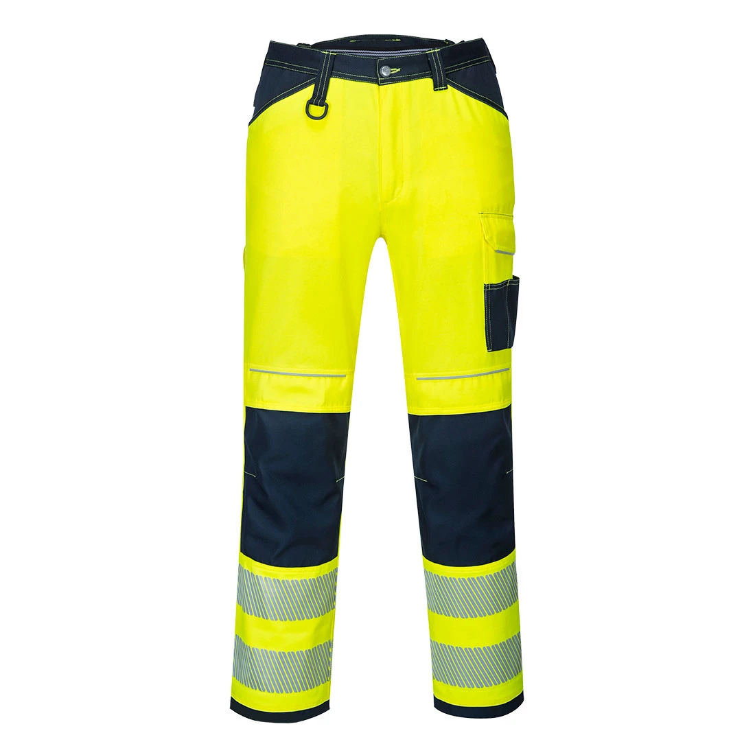 PW3 Hi-Vis Work Trousers Yellow/Navy