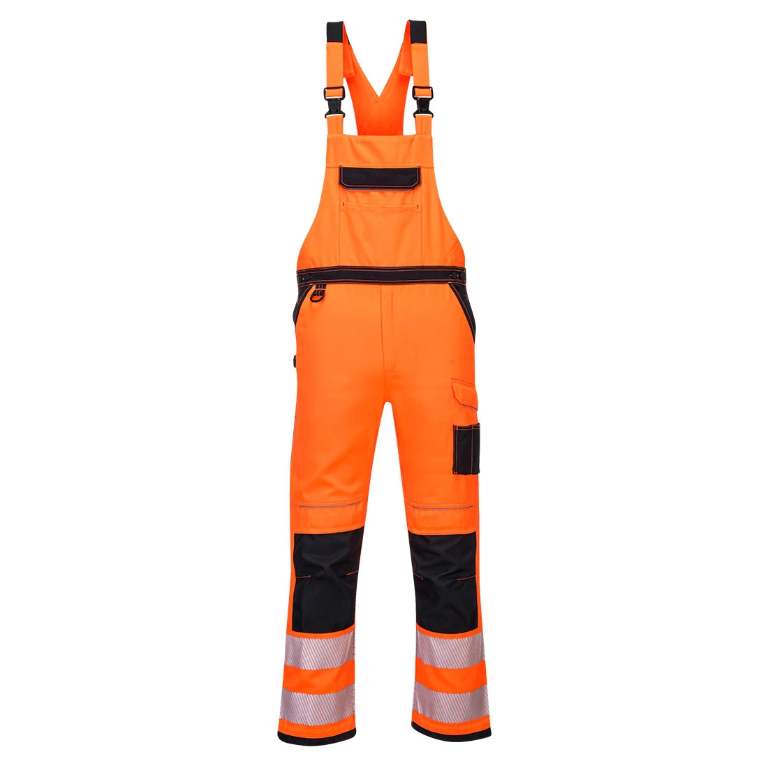 PW3 Hi-Vis Bib and Brace Orange/Black PW3 Hi-Vis Bib and Brace Orange/Black